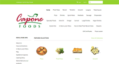 Desktop Screenshot of caponefoods.com